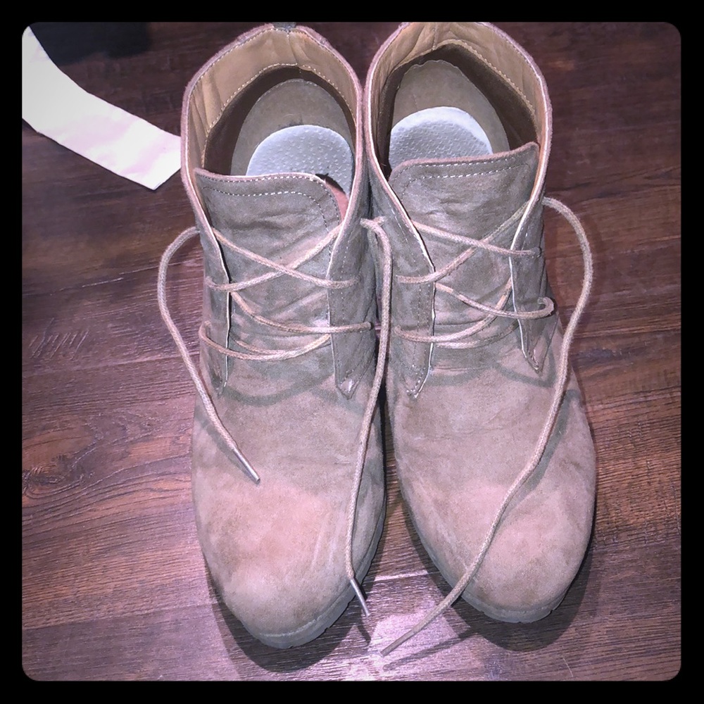 Wedge booties